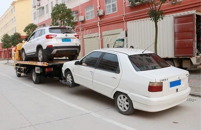 Hydraulic Telescopic Crane Hook 8ton FAW Underlift Boom Recovery Wrecker Tow Truck with Strong Towbar