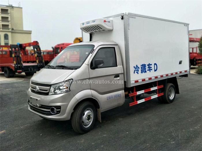 China Hot Sale Fruit and Vegetable Transport Mini Refrigerated Truck with 3m Cargo Box