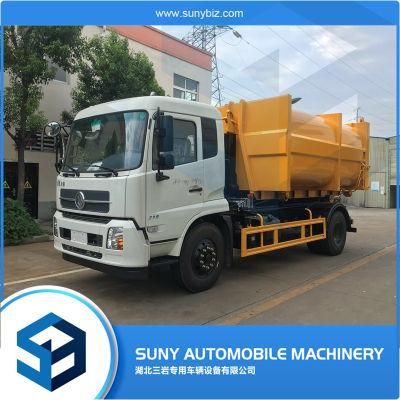 Dongfeng 12 Cbm Hydraulic Roll on Roll off Truck Garbage Truck Compactor