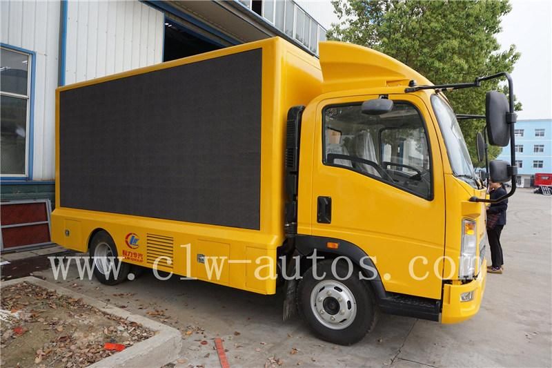 Sinotruk HOWO 4X2 Light Truck P4 P5 P6 P8 LED Advertising Truck