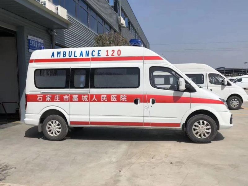 Hospital Ambulance Vehicle Saic Maxus V80 Monitoring ICU Emergency Rescue Ambulance Car for Sale