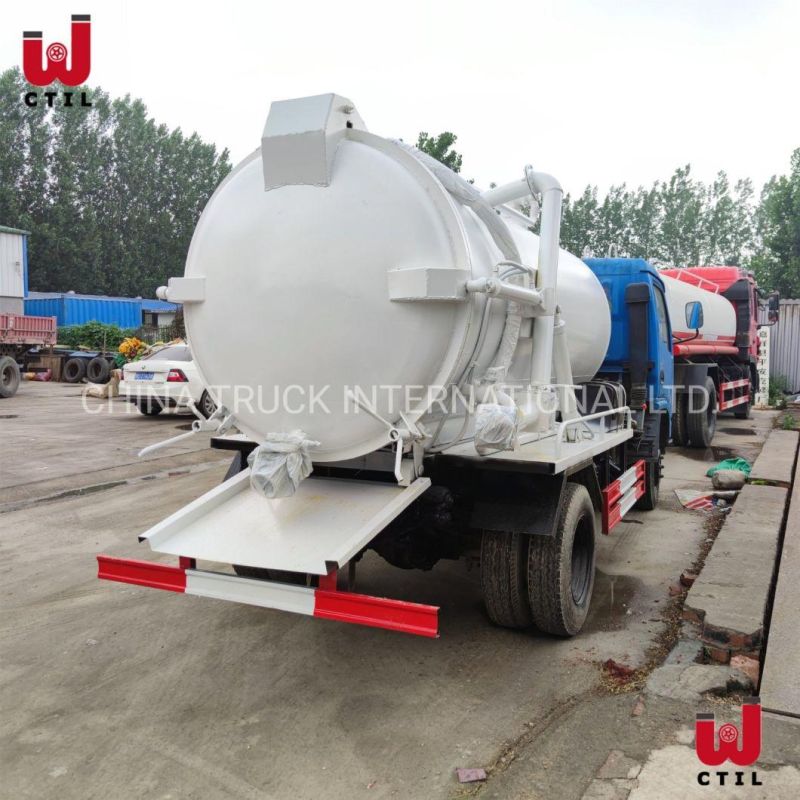 Used 5cbm 4X2 Vacuum Sewage Truck in Good Performance