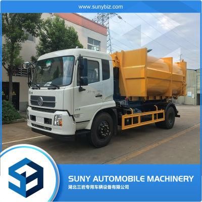 Dongfeng Hydraulic Lift Swing Arm Garbage Truck Swept-Body Refuse Collector Hook Lift Truck