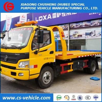 Foton Road Recovery Truck 3tons Flatbed Tow Truck Price