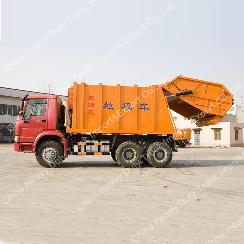 HOWO 6X4 Type of 18m3 Rear Load Garbage Truck (ZZ1257N4641)
