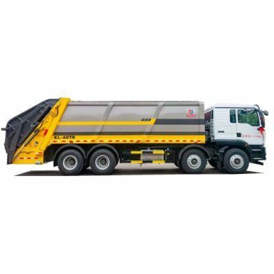 Sinotruck HOWO 8X4 25 Cbm Garbage Compression Truck with Back-Loading Squeeze Refuse Collector Waste Truck with Compactor