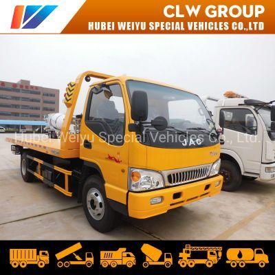 Hot Sale JAC 4X2 Small Wrecker Truck Flatbed Tow Truck for Sale