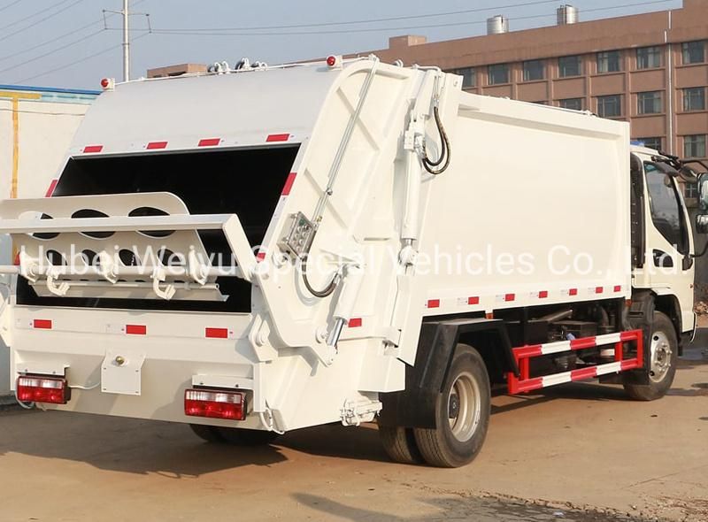 JAC 8-10 Cubic Meters Side Loader Garbage Truck Light 5ton Waste Collection Vehicle 5t Garbage Compactor Truck