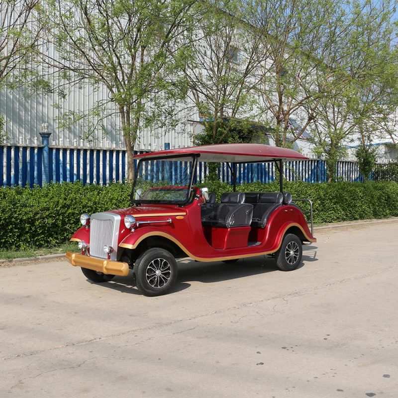 3 Row 8 Passenger Electric Classic Vintage Sightseeing Car