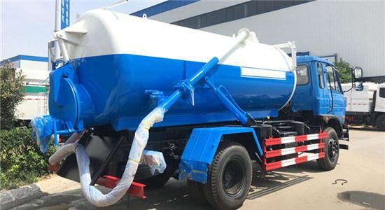 Dongfeng 4X2 5cbm Vacuum Pump Sewage Suction Truck