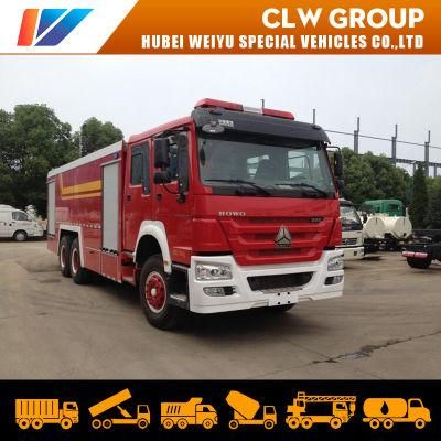 HOWO 6*4 15t 12000L Water 3000L Foam Fire Fighting Vehicle Fire Engine 15000liters Fire Truck
