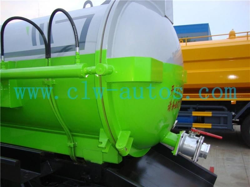 Dongfeng Furuica 4X2 3000liters Mini Vacuum Sewage Suction Tank Truck Sewer Suction Truck Septic Tank Truck