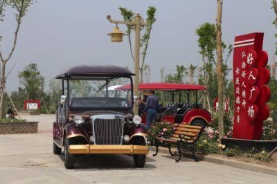 Luxury Cheap 8 Seats Electric Antique Car for Resort