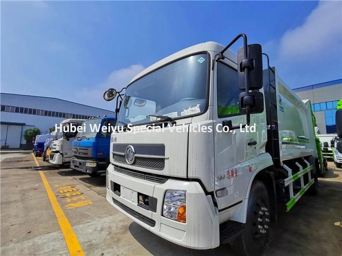 10tons Dongfeng Refuse Collect Vehicle 10t 12cbm Back Loading Garbage Compressed Truck
