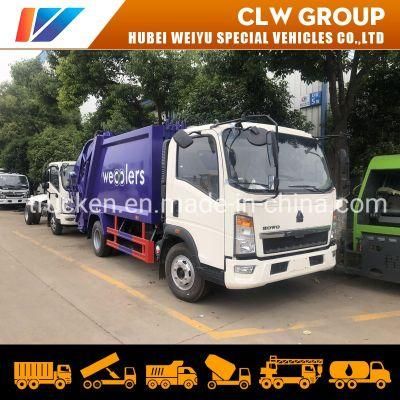 Sinotruk HOWO 5cbm Garbage Compactor Truck&#160; Compressed Waste Collection Vehicle