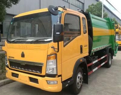 HOWO 4X4 4WD 5m3 or 5 Cubic 5ton Refuse Truck Refuse Collection Truck