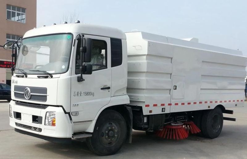 Brand New Parking Lot Four Brush Broom Road Sweeper Dongfeng 12cbm Sweeper Truck