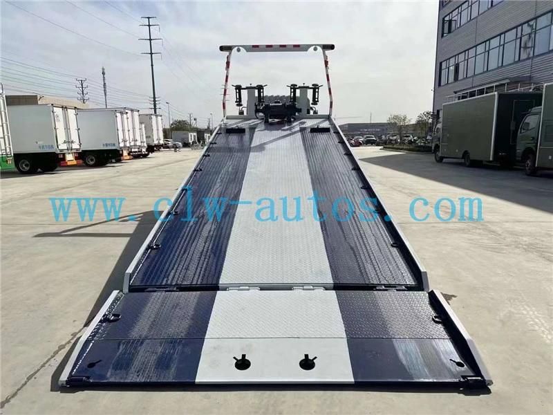 Dongfeng Tianjin Kingrun Vr 210HP 10tons Flatbed Wrecker Tow Truck 4X2 Road Towing Recovery Truck