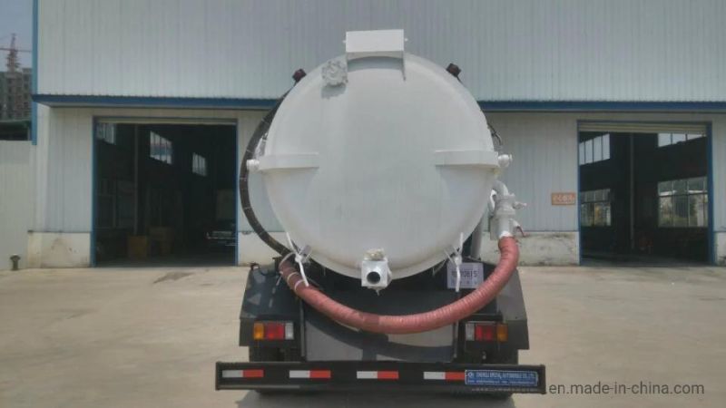 Isuzu 10, 000 Liter Sewage Vacuum Suction Truck for City Sewage Cleaning