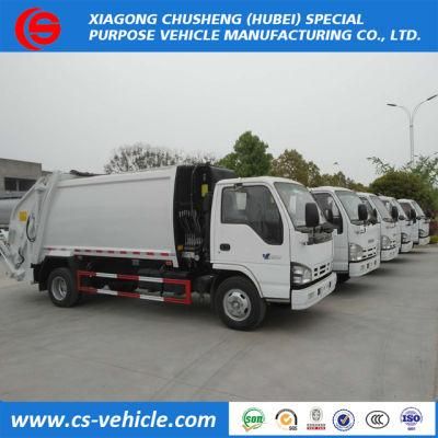 for Isuzu 7cbm 8cbm Self-Compacting Garbage Truck