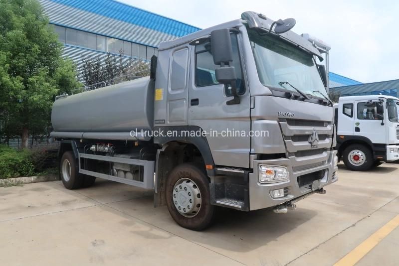 HOWO 4X2 Heavy Duty Water Tank Truck 15m3