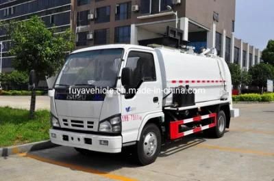Japan Brand Isuz 5 Tons 5000 Liters 120HP Side Loading Kitchen Food Waste Garbage Truck
