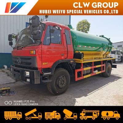 Right Hand Drive 10000L 10000liters 10tons Sewage Sewer Cleaning Suction Vacuum Tanker Truck with Bp Pump for Papua New Guinea