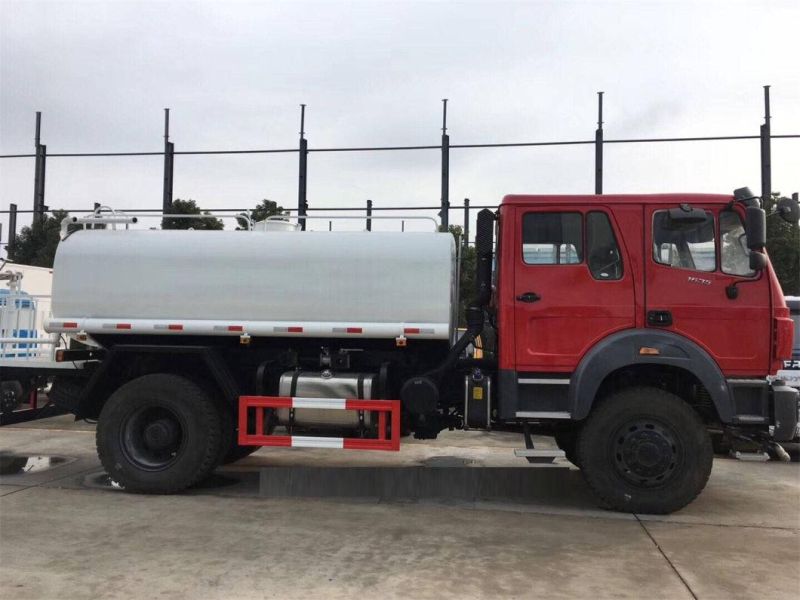 Good Quality Beiben 4X4 4X2 Type 10000liters 12000liters Water Tank Truck for Sale