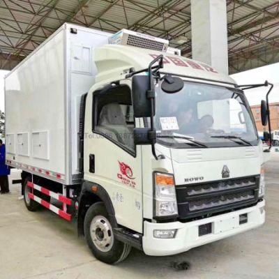 Good Quality HOWO Light 5tons 6tons Right Hand Drive Body Refrigerated Truck