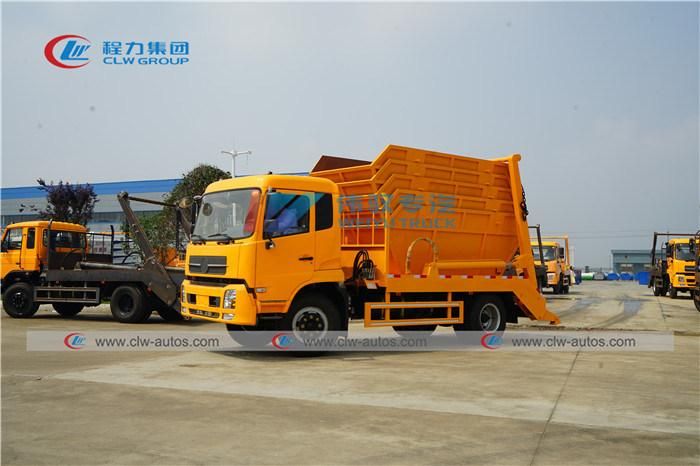 China Dongfeng Swing Arm Garbage Truck 8tons Garbage Truck 12tons 10tons Waste Treatment Truck