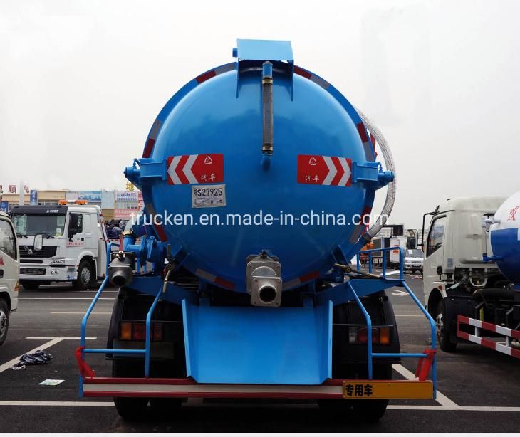 8m3/8000liters Dongfeng Sewage Suction Truck 8tons Emergency Rescue Sewer Cleaning Equipment