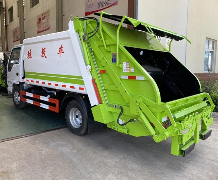 Isuzu 6cbm 7cbm 8cbm Compactor Garbage Truck 4X2 Drive Garbage Truck HOWO Can Choose