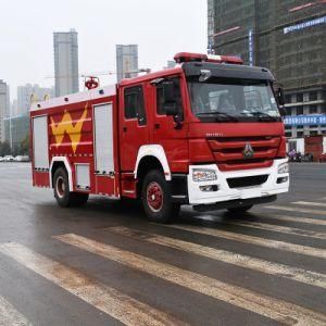 Competive Price Sinotruk, HOWO 5000L Water/Foam Fire Fighting Truck