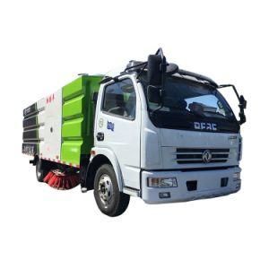 China Diesel Mobile 6 Wheel Dongfeng Vacuum Street Floor Sweeper Truck