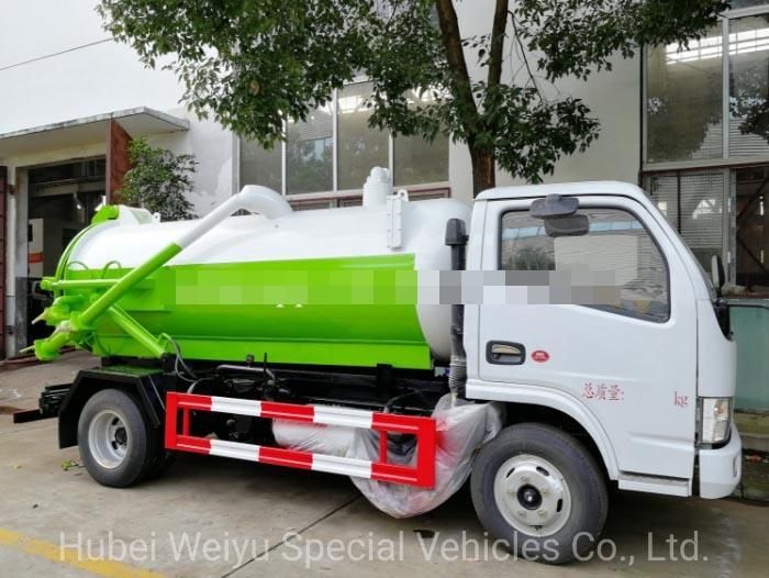 China Dongfeng 6000L/6cbm Fecal Cleaning Vehicles 6tons Sewage Vacuum Suction Truck on Sale