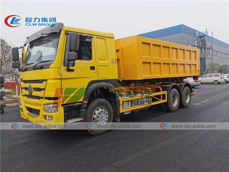 Sinotruk HOWO 20cbm Roll on Roll off Waste Recycling Truck Hook Lift Garbage Removal Truck