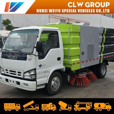 Isuzu 5.5cbm 4X2 Diesel Small Street Sweeper Truck Stainless Steel