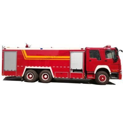 Chengli 12000liters Water Foam Stainless Steel Tank HOWO Fire Truck for Sales