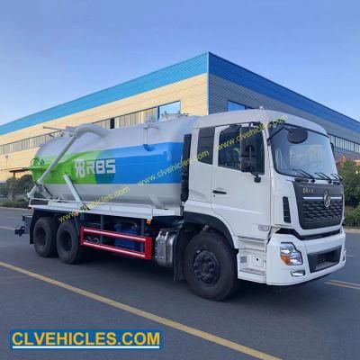 Dongfeng 10 Wheels 260HP 18000L Fecal Suction Truck 18cbm Sewage Suction Truck