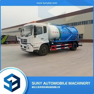 8-12cbm 4X2 Sanitation Sewage Suction Truck Factory