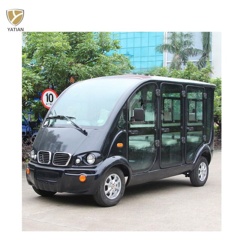 6 Seater Electric Sightseeing Car Passenger Closed Tour Vehicles