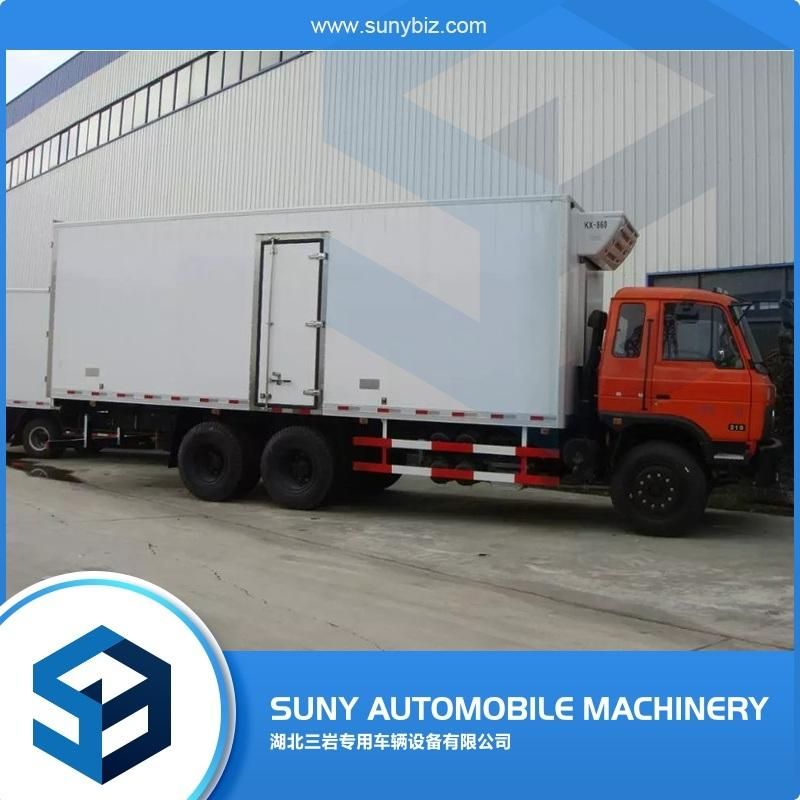 Africa Used Heavy Duty 10 Wheeler Refrigerated Cargo Van Freezer Van Truck