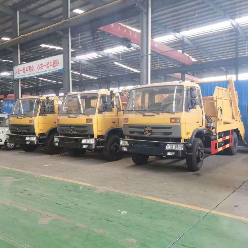 Hot Sale Dongfeng 8cbm Swing Arm Garbage Truck Roll off Garbage Truck for Sale