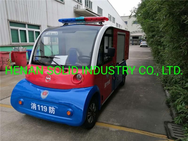 2 Seater Water Tank Electric Car Fire Fighting Truck