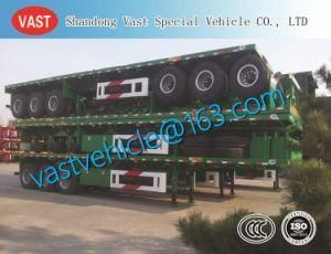 3 Axle 40FT Container Transport Flatbed Semi Trailers Manufacturer
