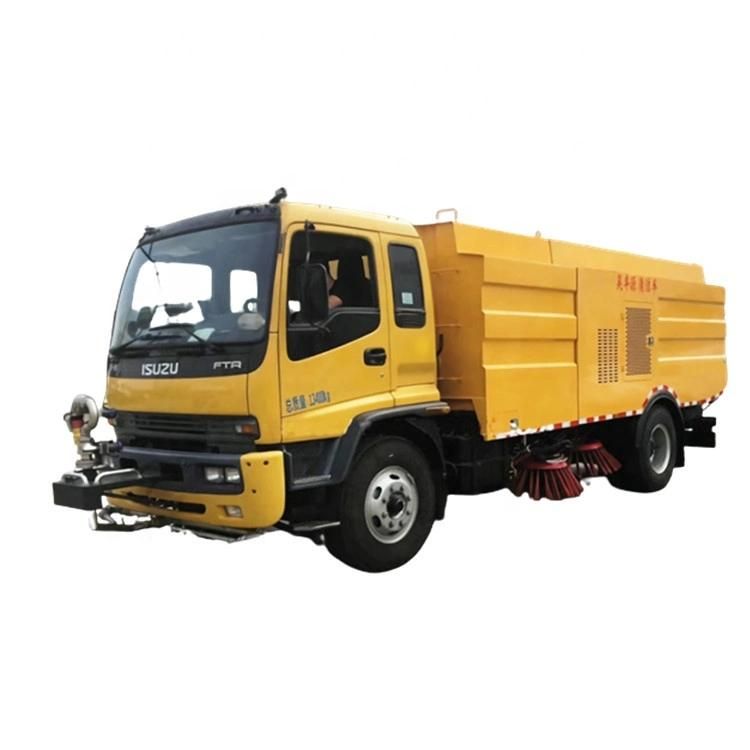 Japan Brand 10tons Road Washing and Sweeping Vehicle Vacuum Dust Cleaner Vehicle Road Sweeper Truck
