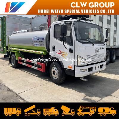 FAW Water Tank Dust Suppression Sprayer Disinfection Truck with Remote Air-Feed Sprayer Multi-Function Disinfection Vehicle for Sale