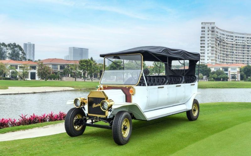 UK Style Luxury Wedding Vehicle Electric Classic Car 6-8 Seater Vintage Car