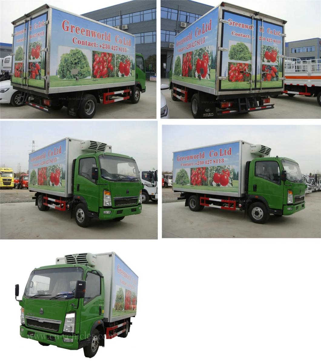China HOWO 3 Ton 5 Ton Transport Refrigeration Unit Price