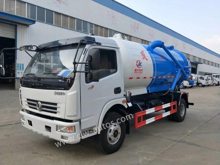 8000liters Vacuum Sewage Suction Truck Sewer Cleaning with Vacuum Pump